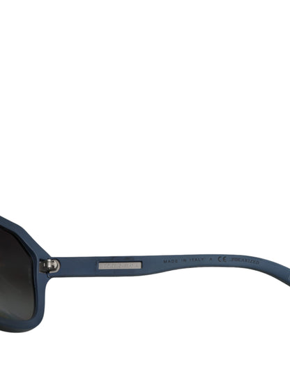 Blue Metal Frame Rubber Skin Polarized Mirror Lens Sunglasses - The Luxe Alliance