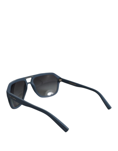 Blue Metal Frame Rubber Skin Polarized Mirror Lens Sunglasses - The Luxe Alliance