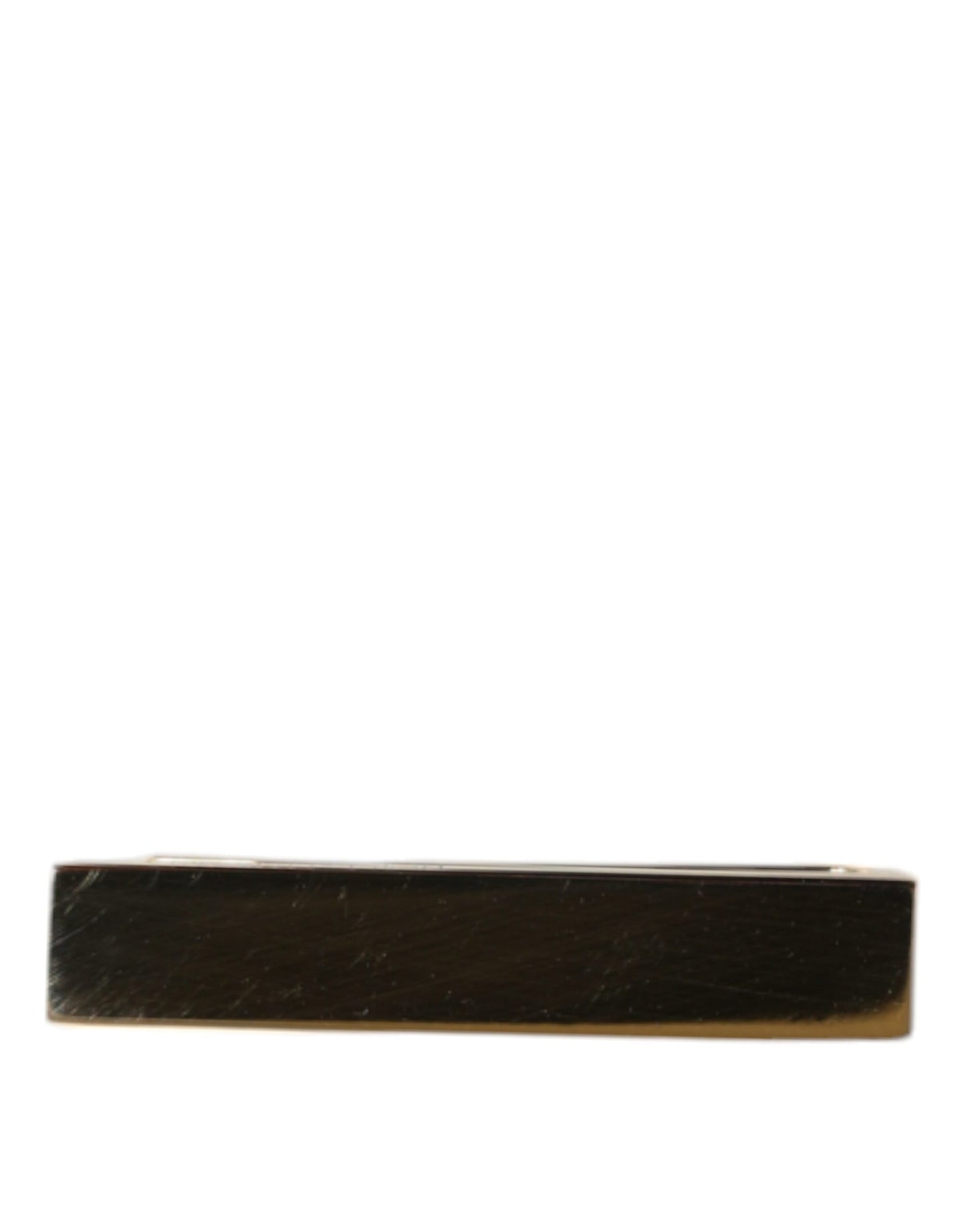 Gold Tone Brass Logo Branded Men Tie Clip Bar - The Luxe Alliance