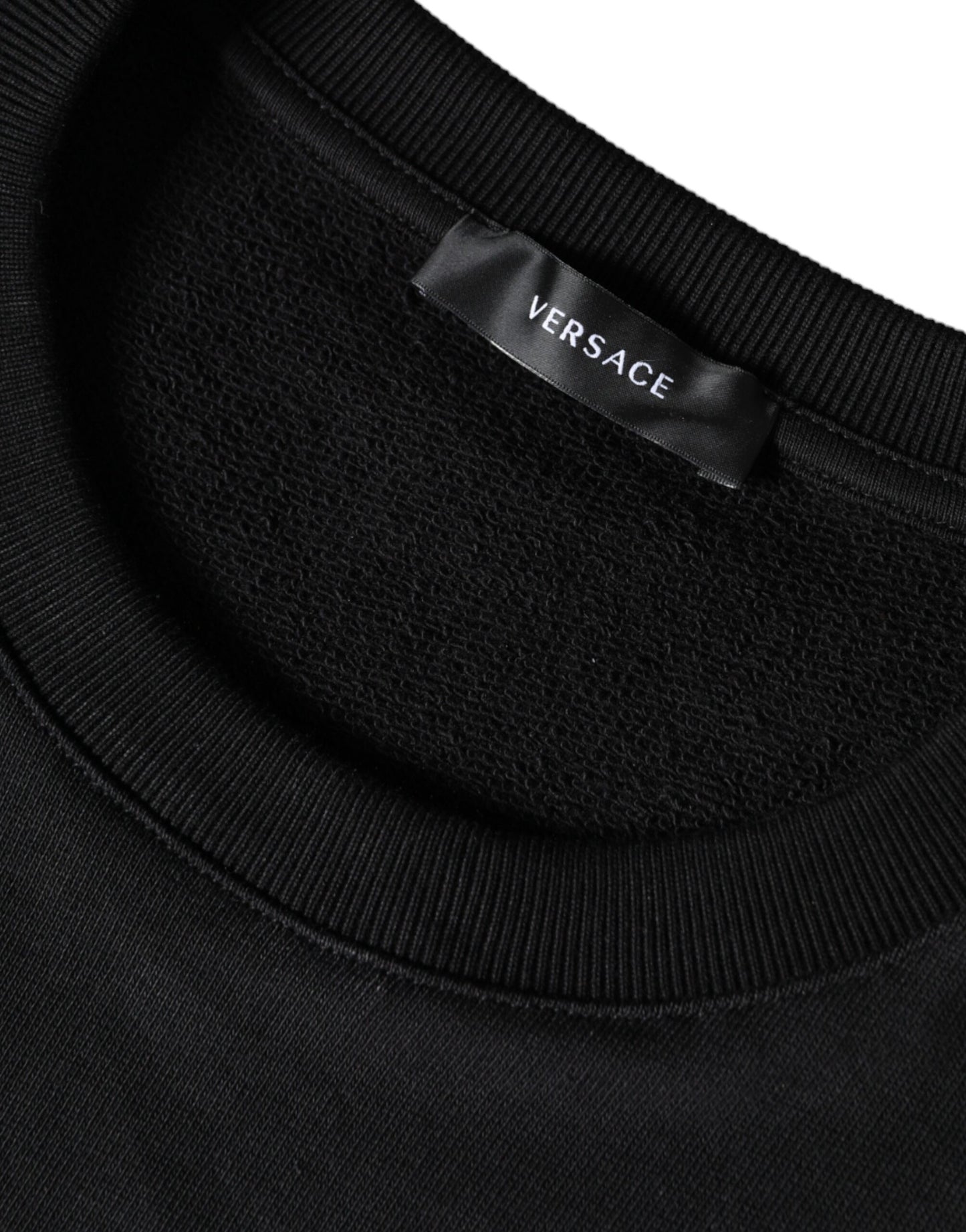 Black Medusa Fleece Cotton Crew Neck Sweatshirt Sweater - The Luxe Alliance