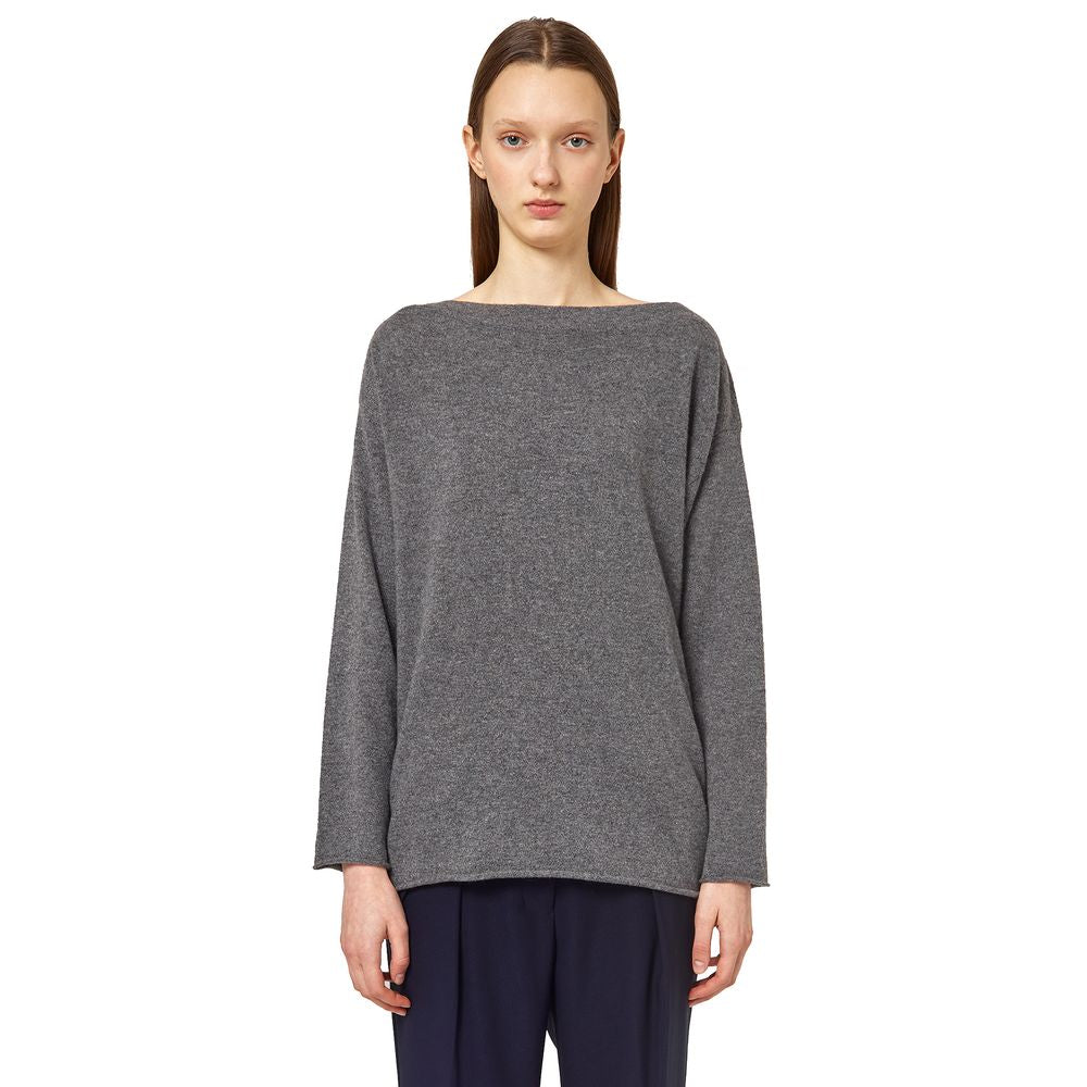 Gray Cashmere Sweater - The Luxe Alliance