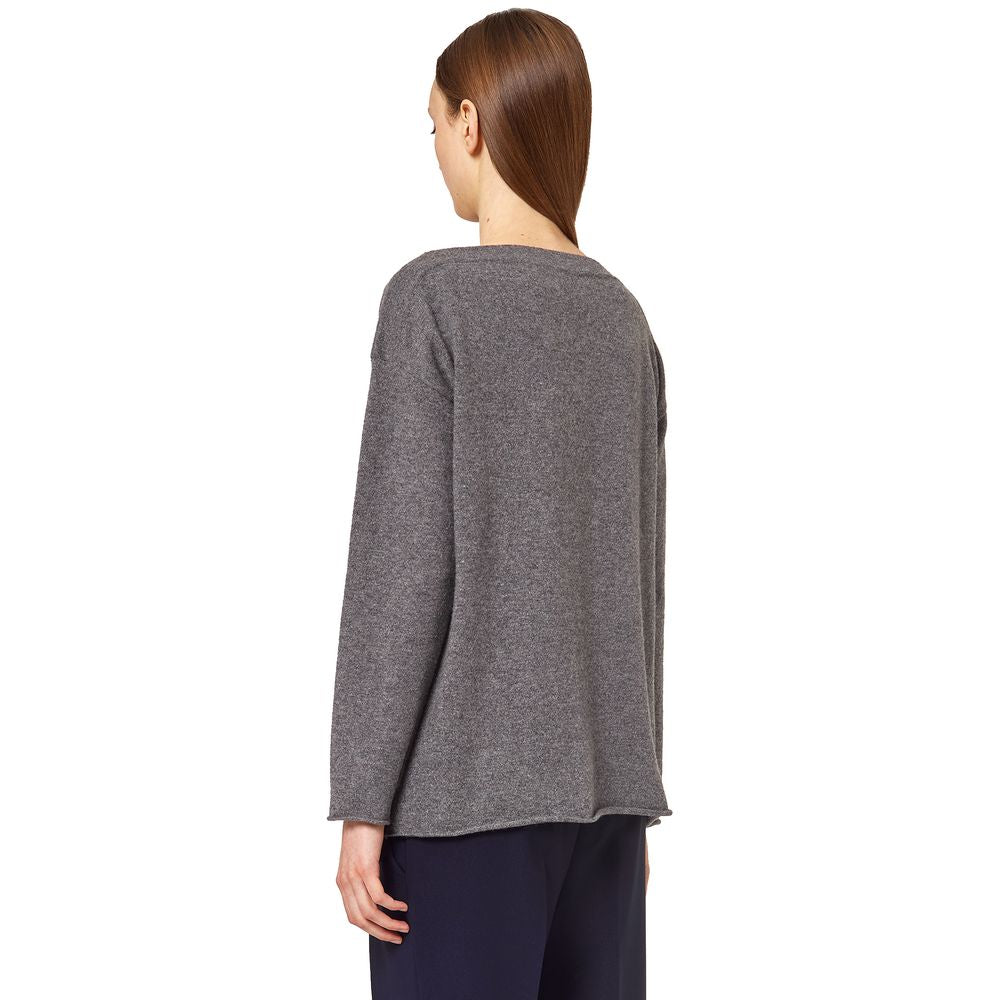 Gray Cashmere Sweater - The Luxe Alliance