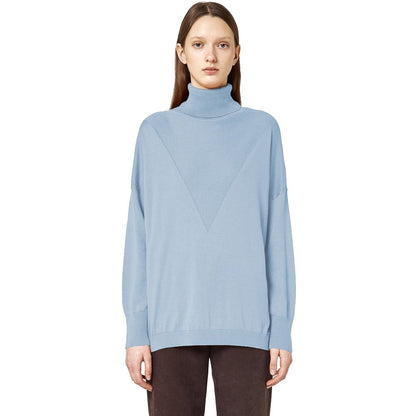 Light Blue Silk Sweater - The Luxe Alliance