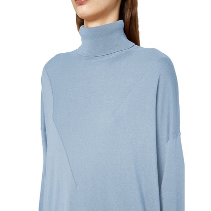 Light Blue Silk Sweater - The Luxe Alliance