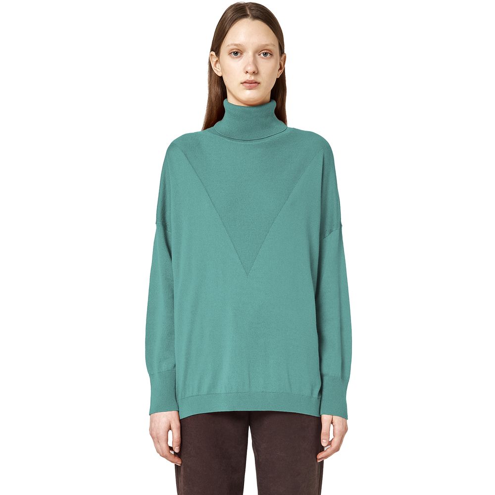 Green Silk Sweater - The Luxe Alliance