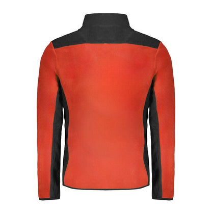 Red Polyester Men Sweater