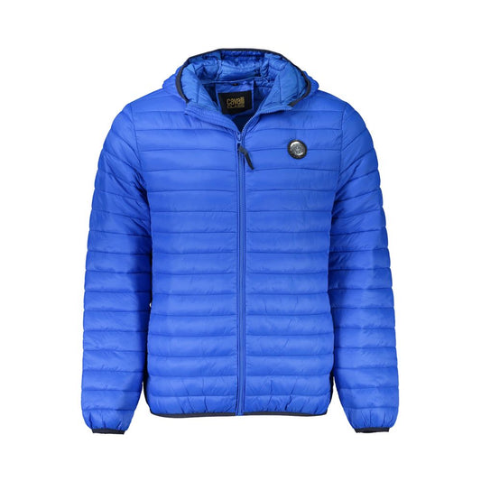 Blue Polyamide Men Jacket