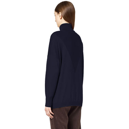 Blue Silk Sweater - The Luxe Alliance