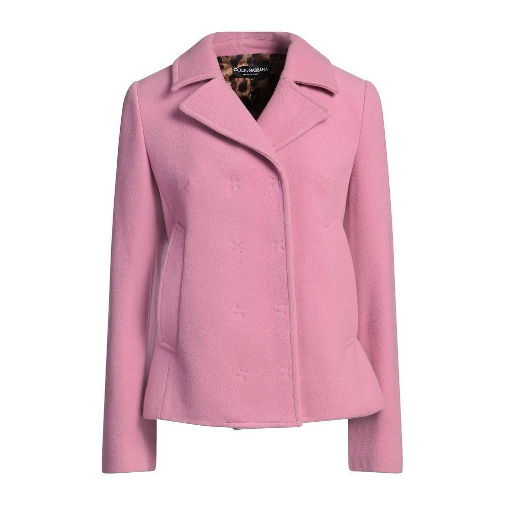 Pink Wool Jackets & Coat - The Luxe Alliance