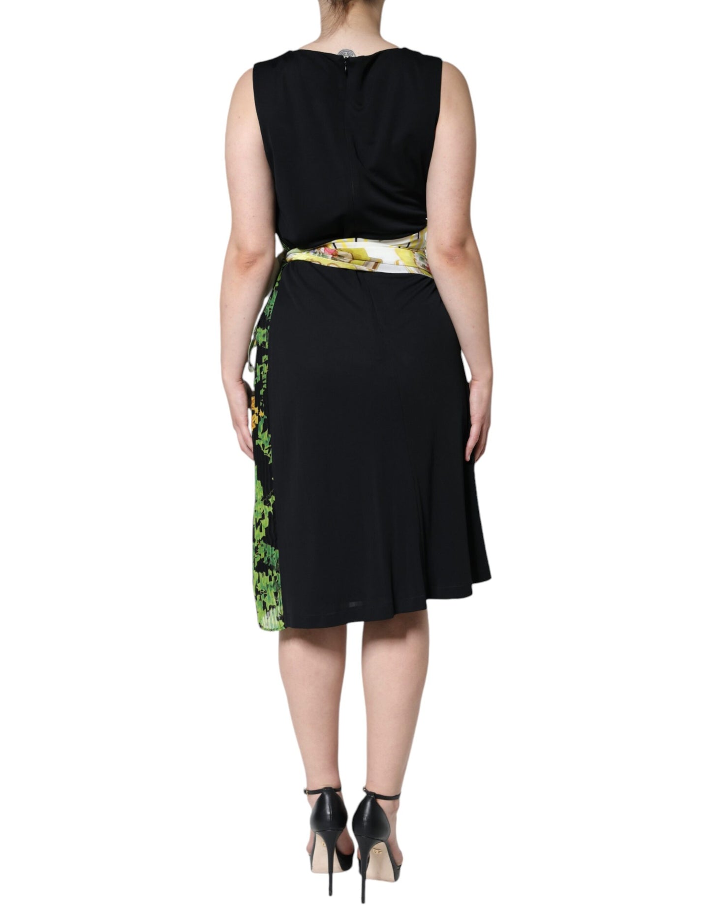 Multicolor Floral Sheath Knee Length Dress - The Luxe Alliance