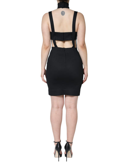 Black Cut Out Sleeveless Bodycon Mini Dress - The Luxe Alliance