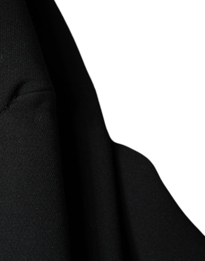 Black Double Breasted Trench Coat Jacket