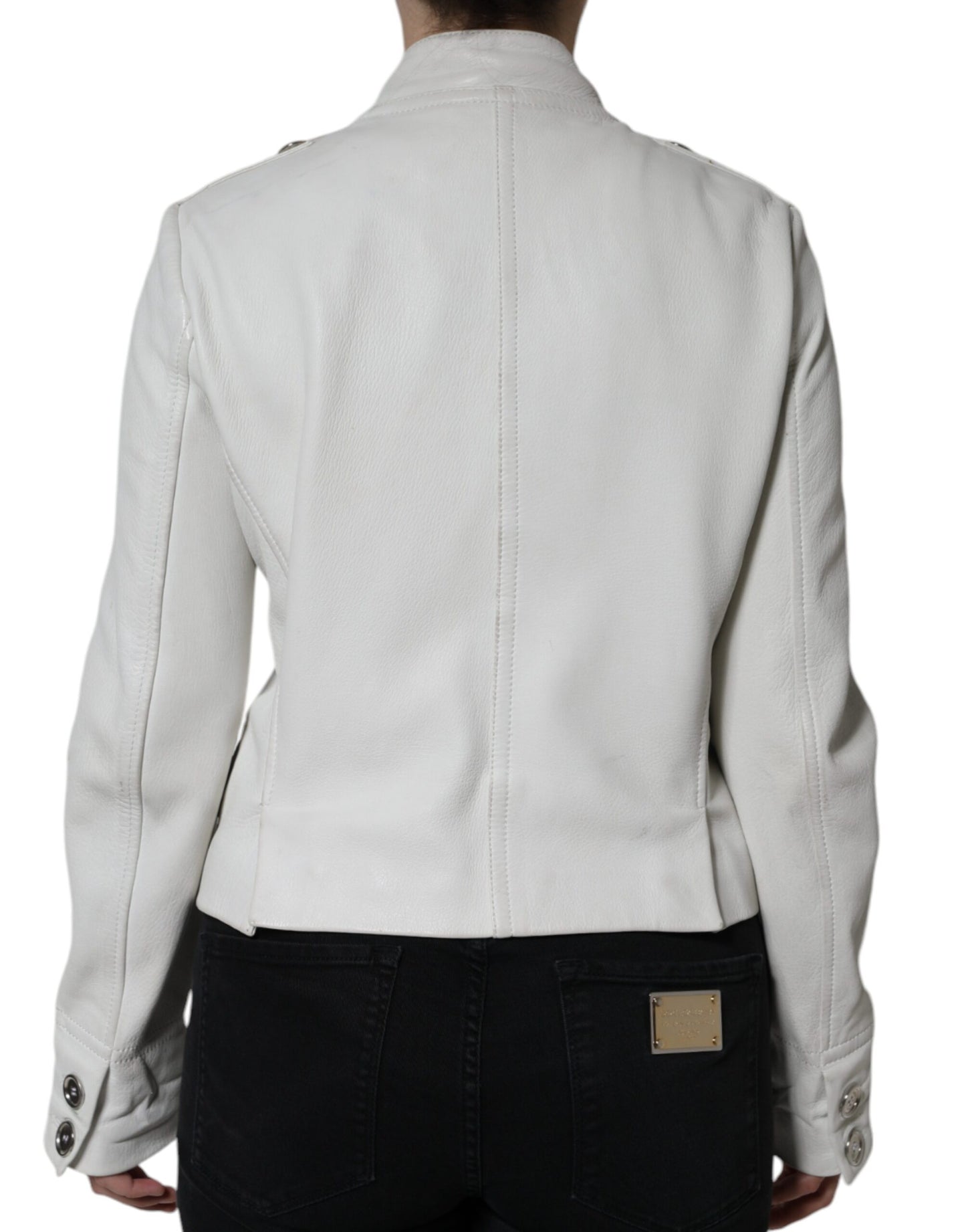  - White Double Breasted Blazer Coat Jacket