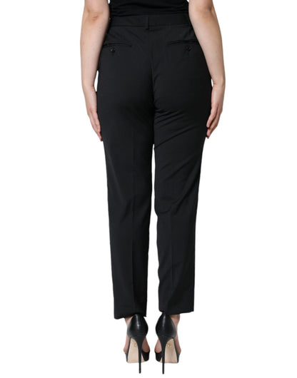  - Black High Waist Tapered Women Pants