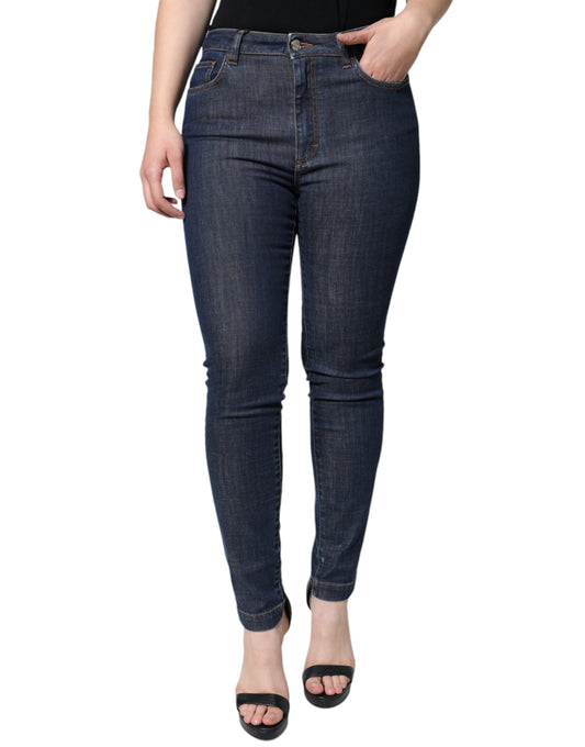  - Dark Blue QUEEN Cotton Skinny Denim Jeans