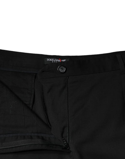  - Black High Waist Tapered Pants