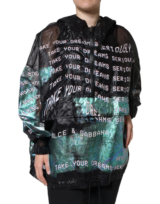  - Multicolor Print Hooded Sweatshirt Sweater