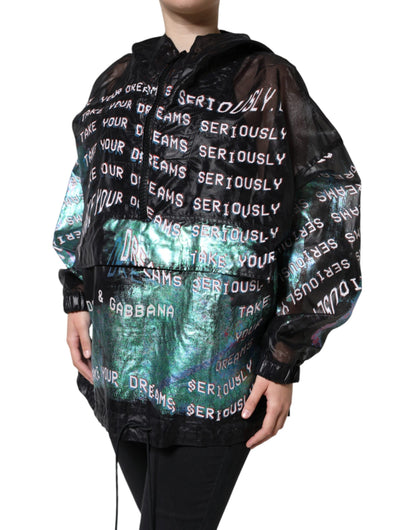  - Multicolor Print Hooded Sweatshirt Sweater