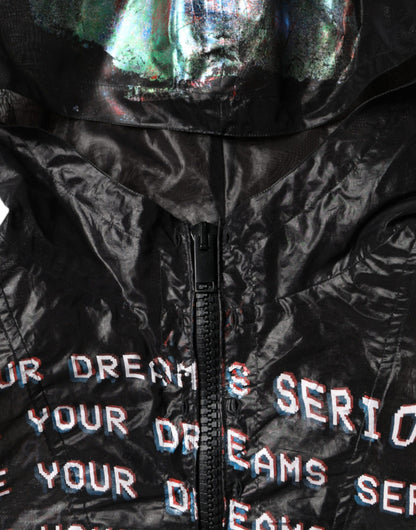  - Multicolor Print Hooded Sweatshirt Sweater