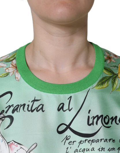  - Green Silk Granita Al Limone Long Sleeves Sweater