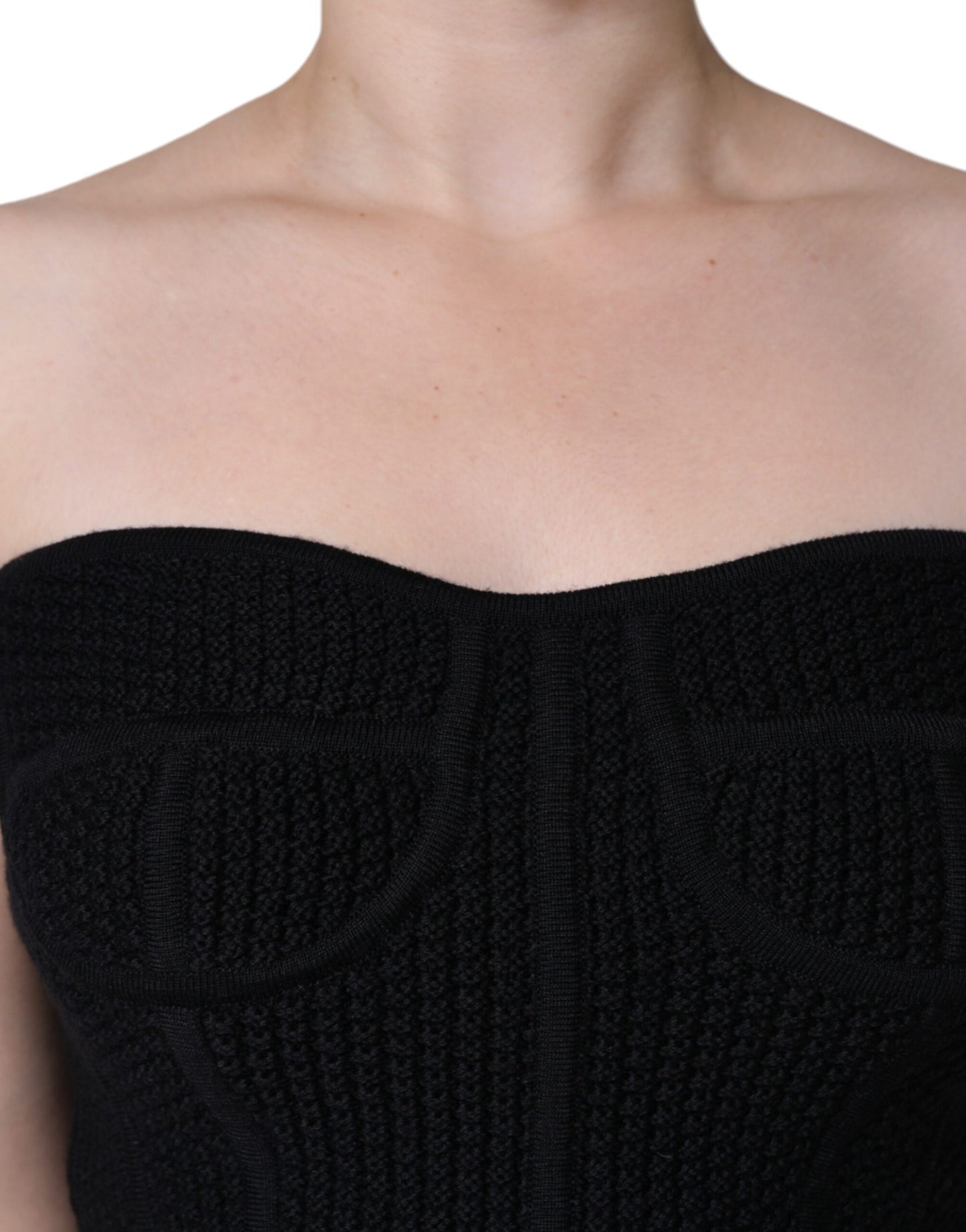  - Black Bustier Sleeveless Corset Blouse Top