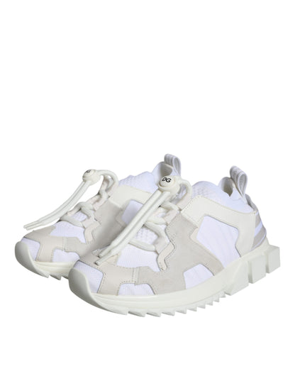 White Mesh Sorrento Trekking Sneakers Shoes - The Luxe Alliance