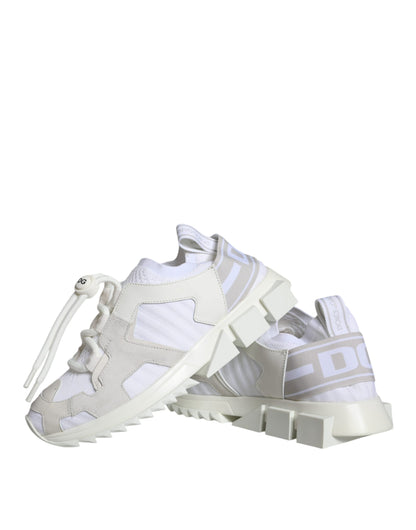 White Mesh Sorrento Trekking Sneakers Shoes - The Luxe Alliance