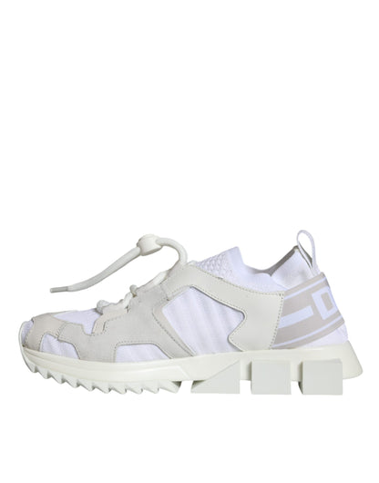 White Mesh Sorrento Trekking Sneakers Shoes - The Luxe Alliance