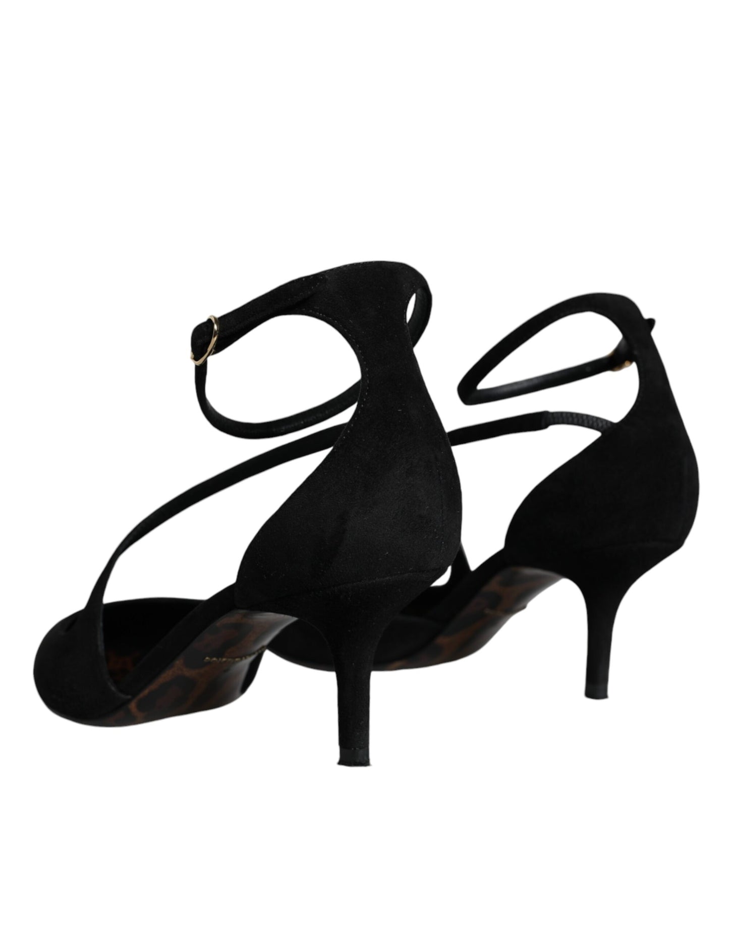 Black Suede Ankle Strap Pumps Heels Shoes - The Luxe Alliance