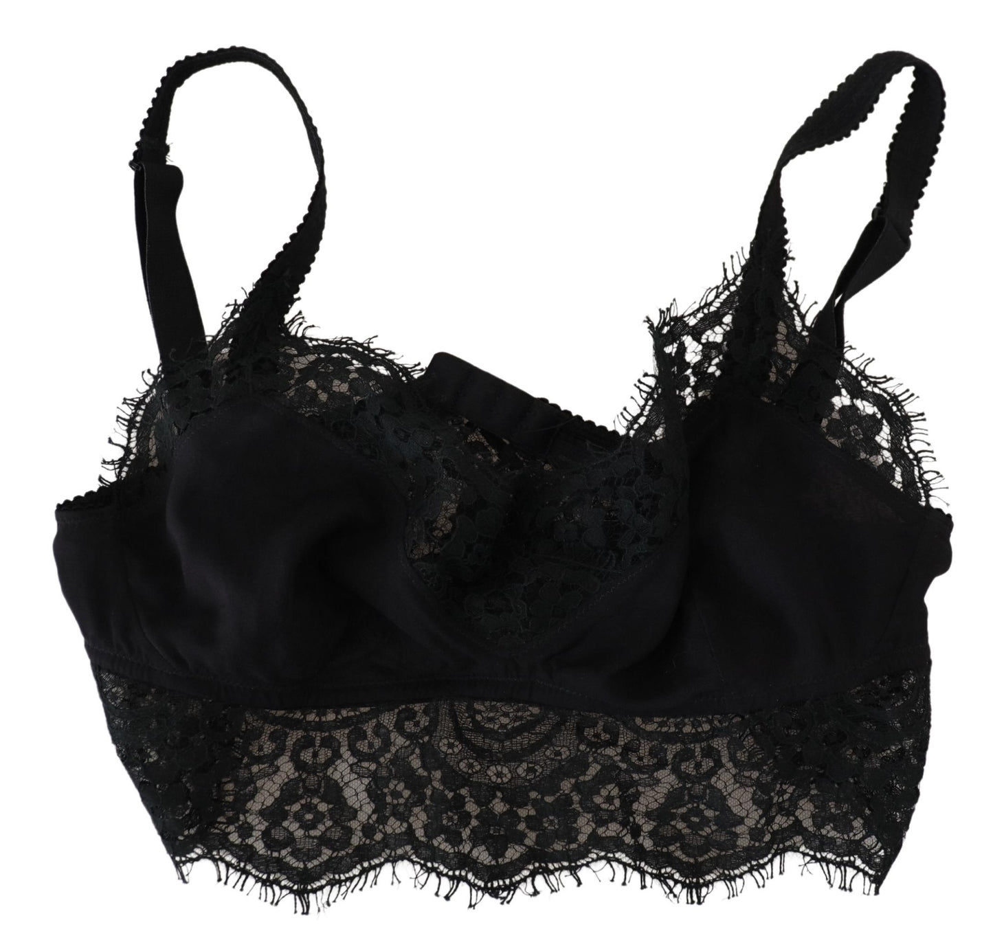 Black Floral Lace Stretch Bralette Underwear - The Luxe Alliance