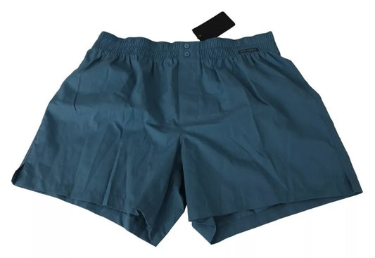 Blue Cotton Regular Boxer Shorts Underwear - The Luxe Alliance