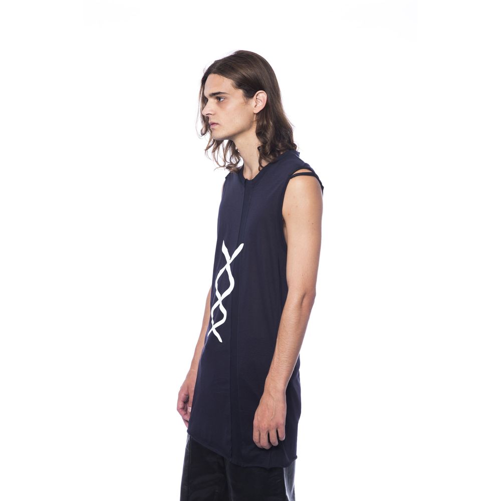 Black Cotton Underwear and Tank Top With Logo