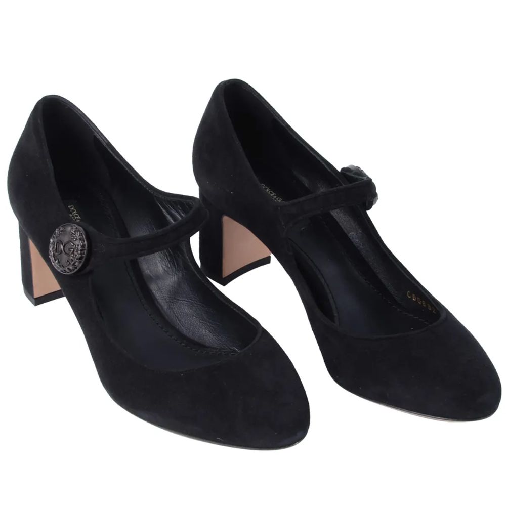 Black Leather Di Capra Pump - The Luxe Alliance