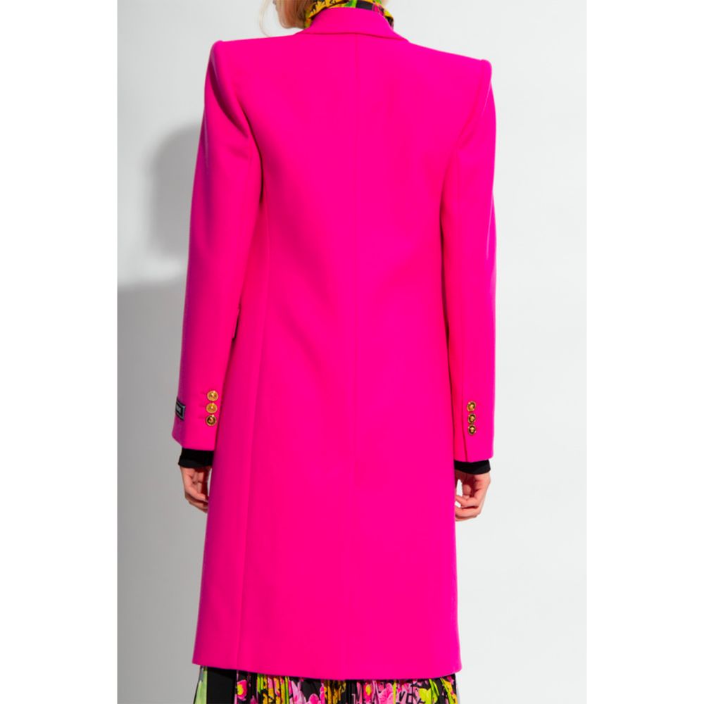 Fuchsia Viscose Jackets & Coat