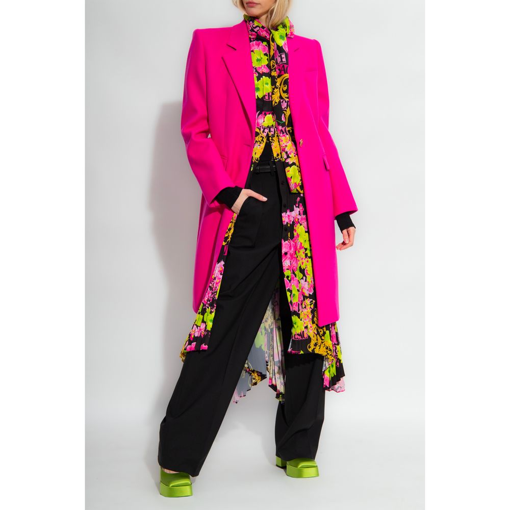 Fuchsia Viscose Jackets & Coat - The Luxe Alliance