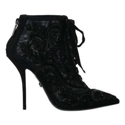 Black Polyester Boot - The Luxe Alliance