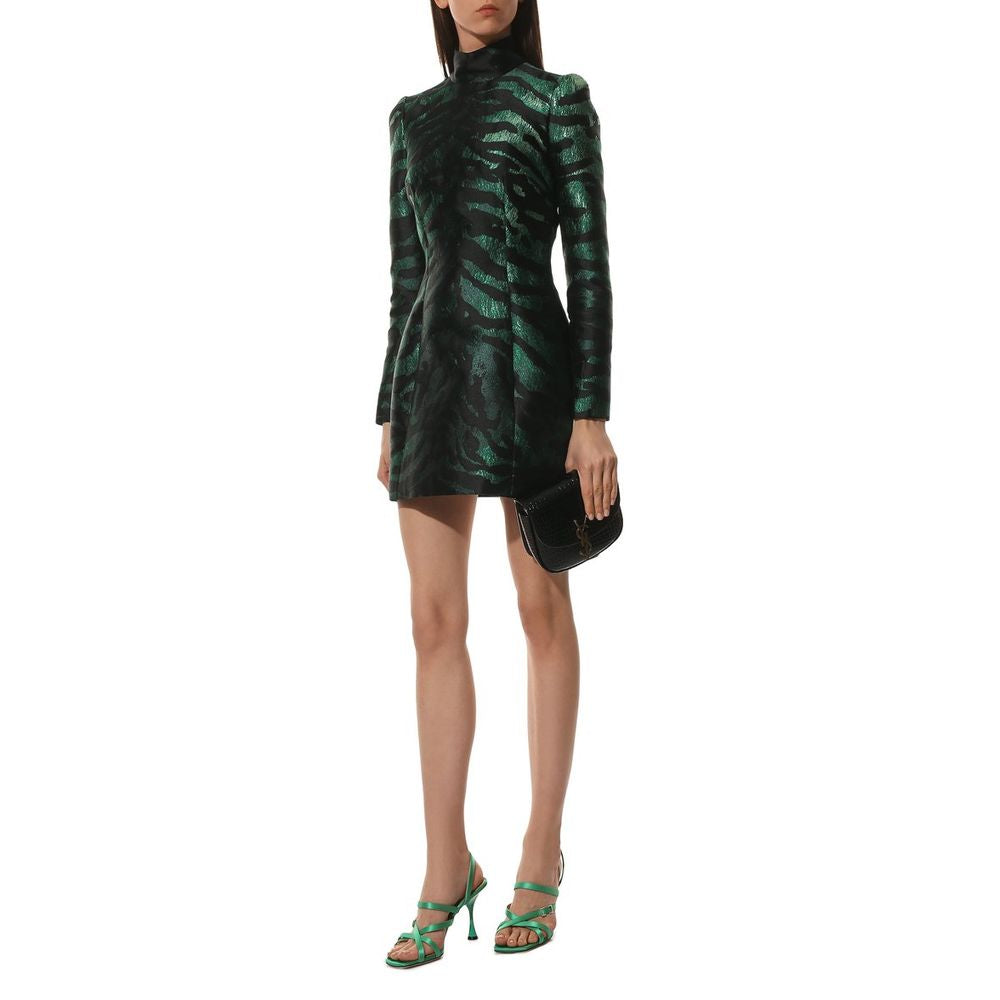 Green Polyester Dress - The Luxe Alliance