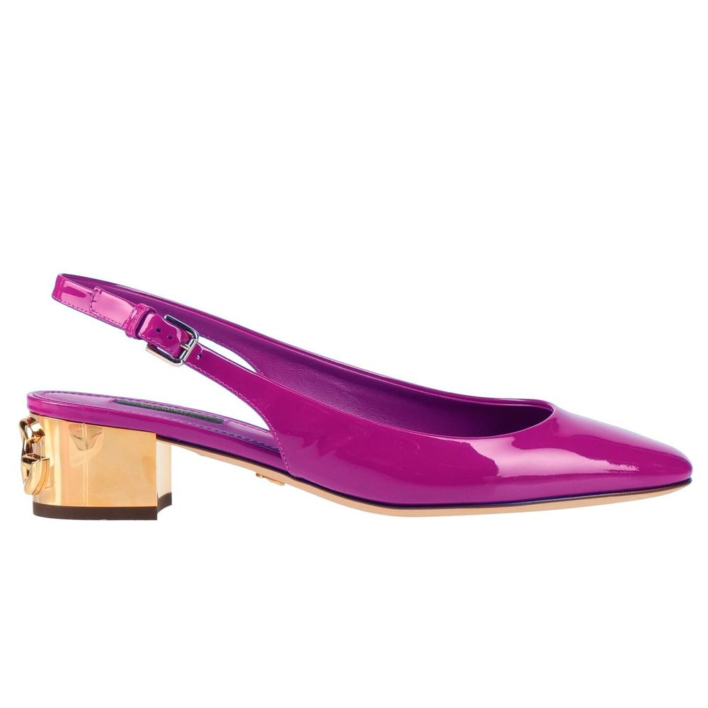 Purple Leather Di Calfskin Pump - The Luxe Alliance