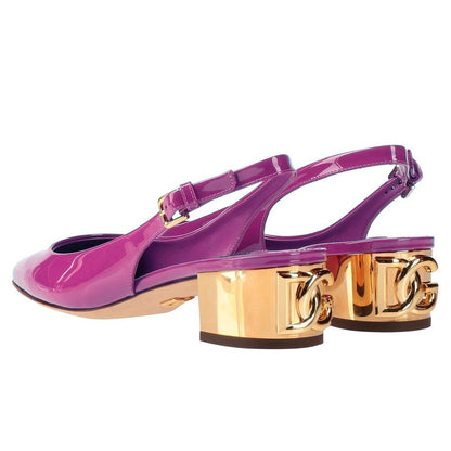 Purple Leather Di Calfskin Pump - The Luxe Alliance