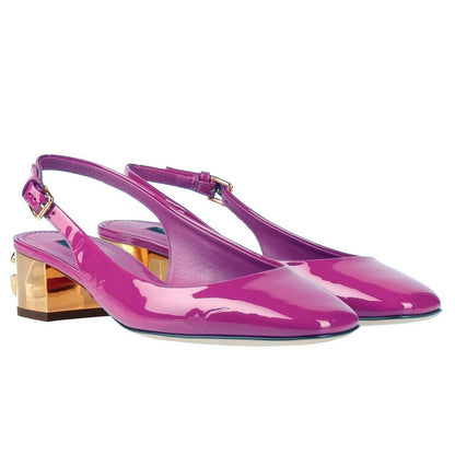 Purple Leather Di Calfskin Pump - The Luxe Alliance