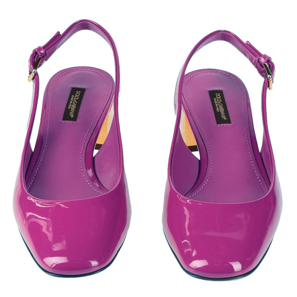 Purple Leather Di Calfskin Pump - The Luxe Alliance