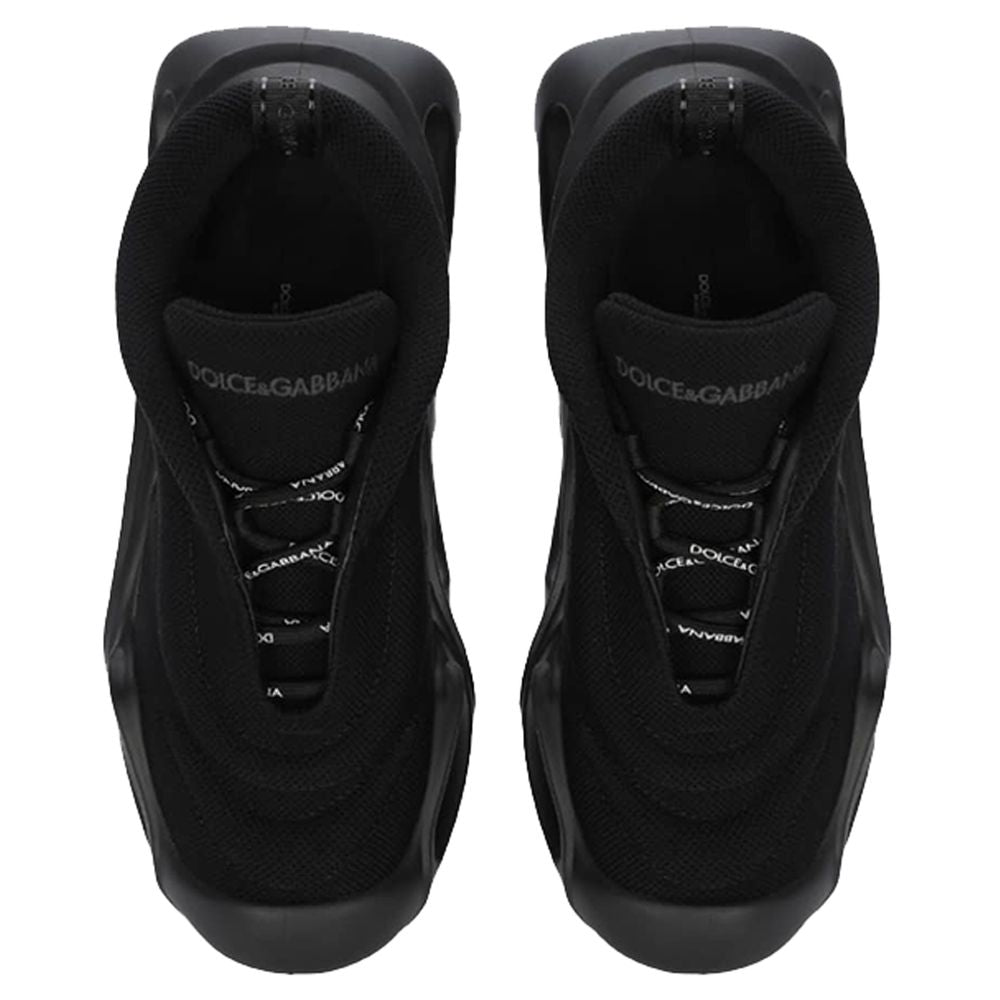 Black Polyester Sneaker