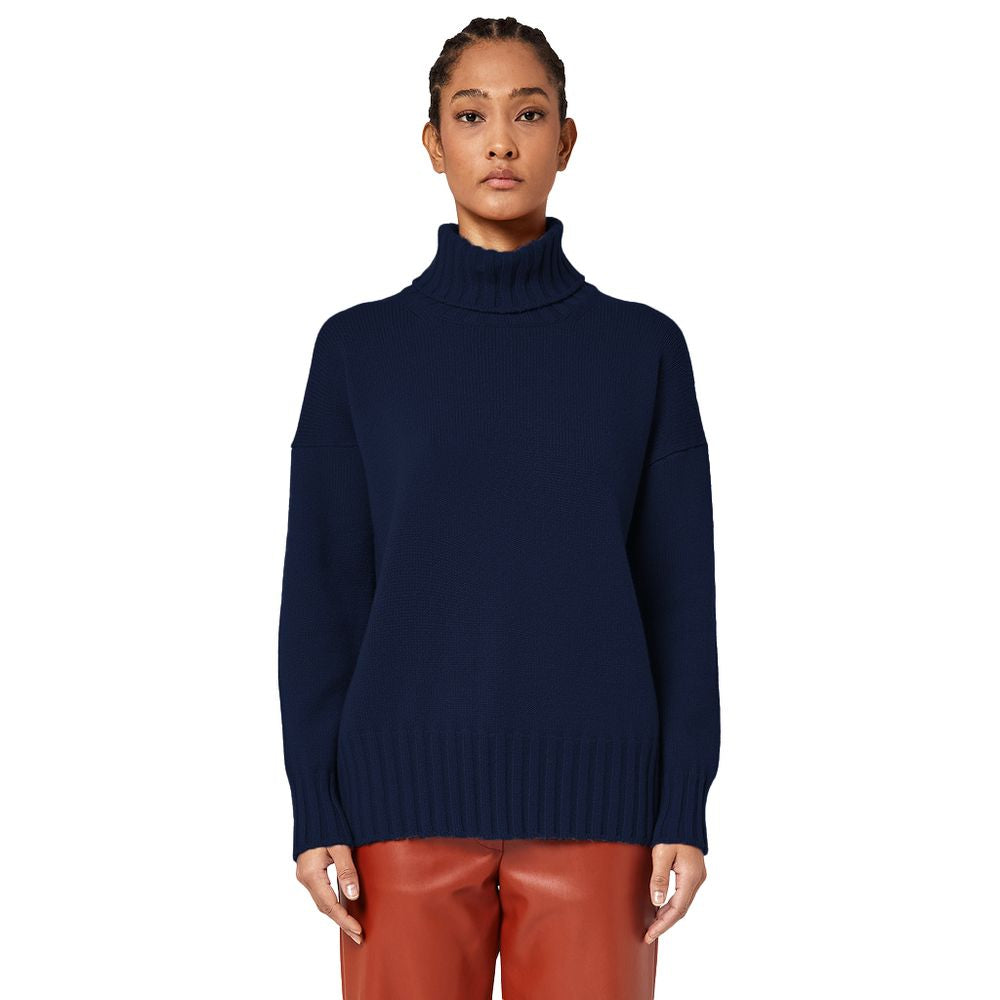 Blue Cashmere Sweater - The Luxe Alliance