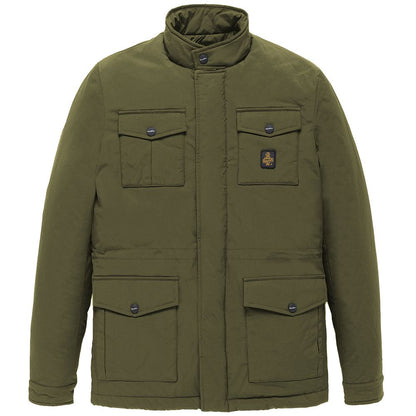 RefrigiWear Men's Jacket – Green Nylon Utility Jacket