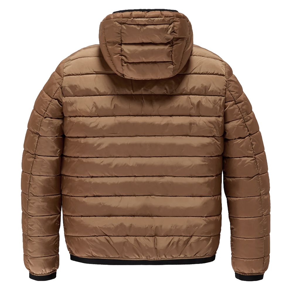 RefrigiWear Men's Short Down Jacket – Brown