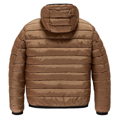 RefrigiWear Men's Short Down Jacket – Brown