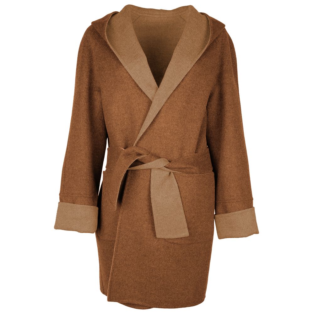 Brown Wool Vergine Jackets & Coat