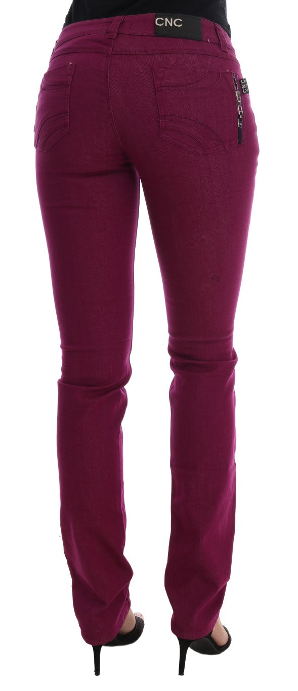  - Elegant Purple Super Slim Jeans