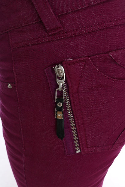  - Elegant Purple Super Slim Jeans