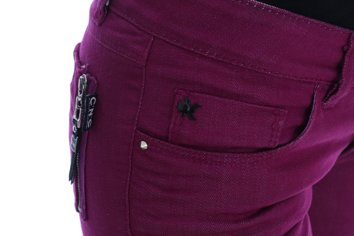  - Elegant Purple Super Slim Jeans